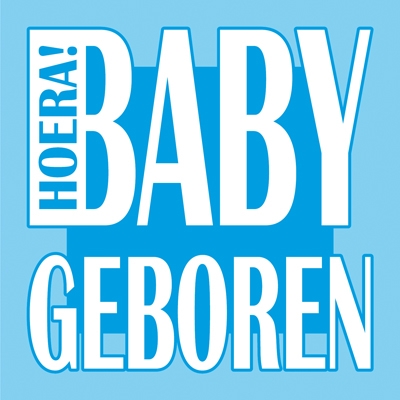 Baby geboren blauw