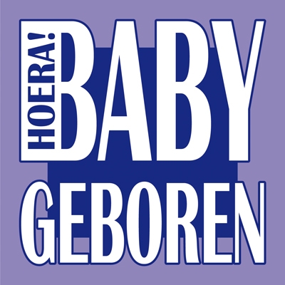 Baby geboren paars