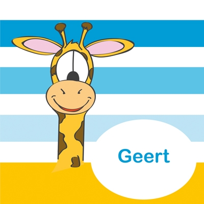 Giraffe blauw